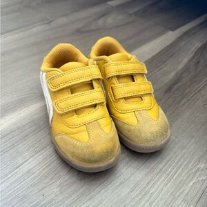 Cat & Jack Yellow Kids Sneakers with Velcro